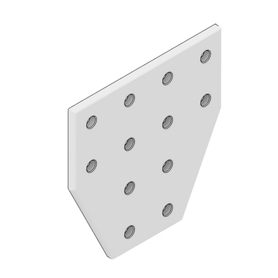 MODULAR SOLUTIONS TIE PLATE 180MM X 180MM X 6MM&lt;BR&gt;T SHAPE WITH STAINLESS STEEL HARDWARE